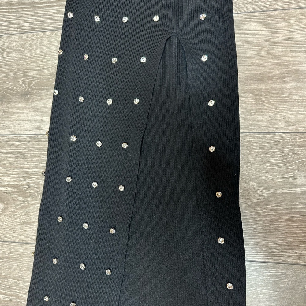 Black Italian dress with crystals